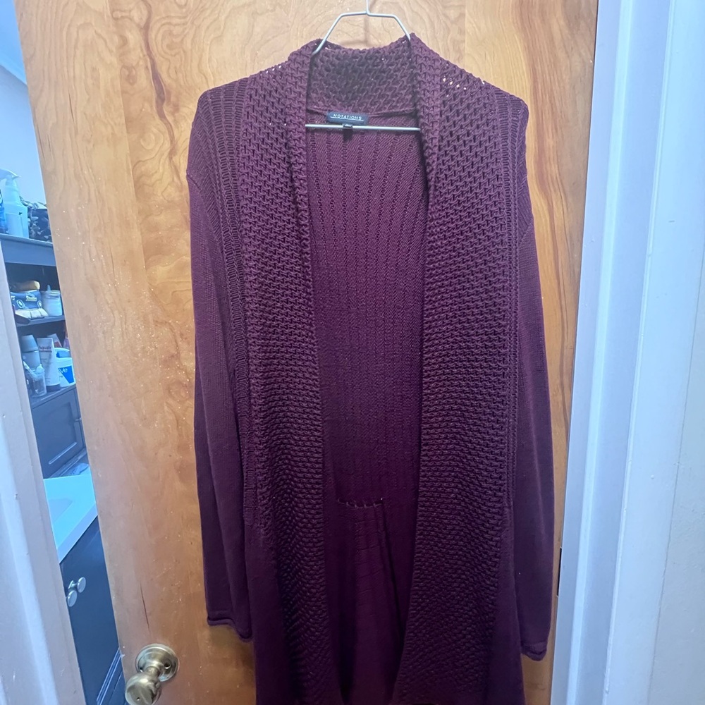 Notation’s Women's Burgundy Sweater